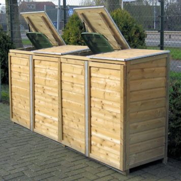 het beleid samenzwering Habitat Container ombouw Quatro 120, kliko-ombouw, van hout